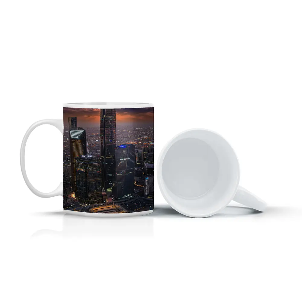 Riyadh Saudi Arabia Skyline At Sunset – Mugs