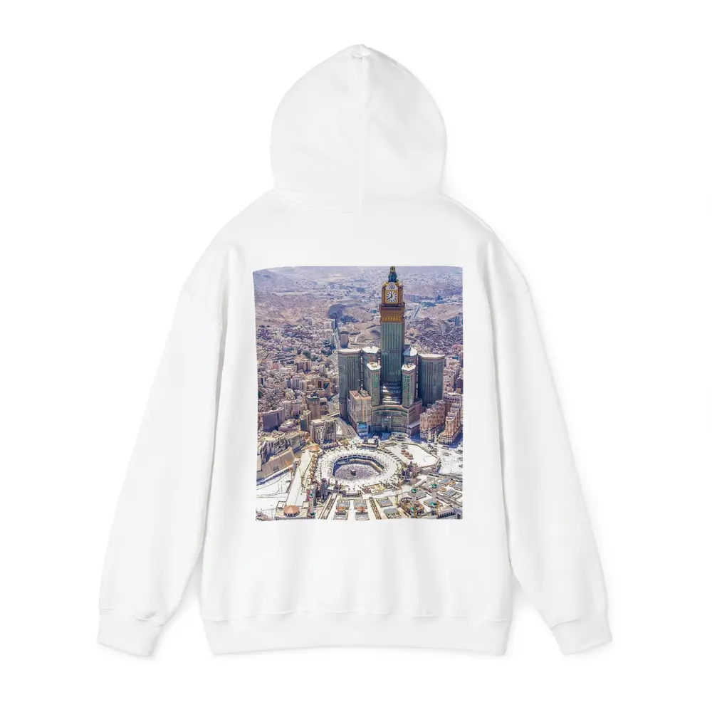 Mecca Grand Mosque Abraj Al Bait Aerial – Hoodies
