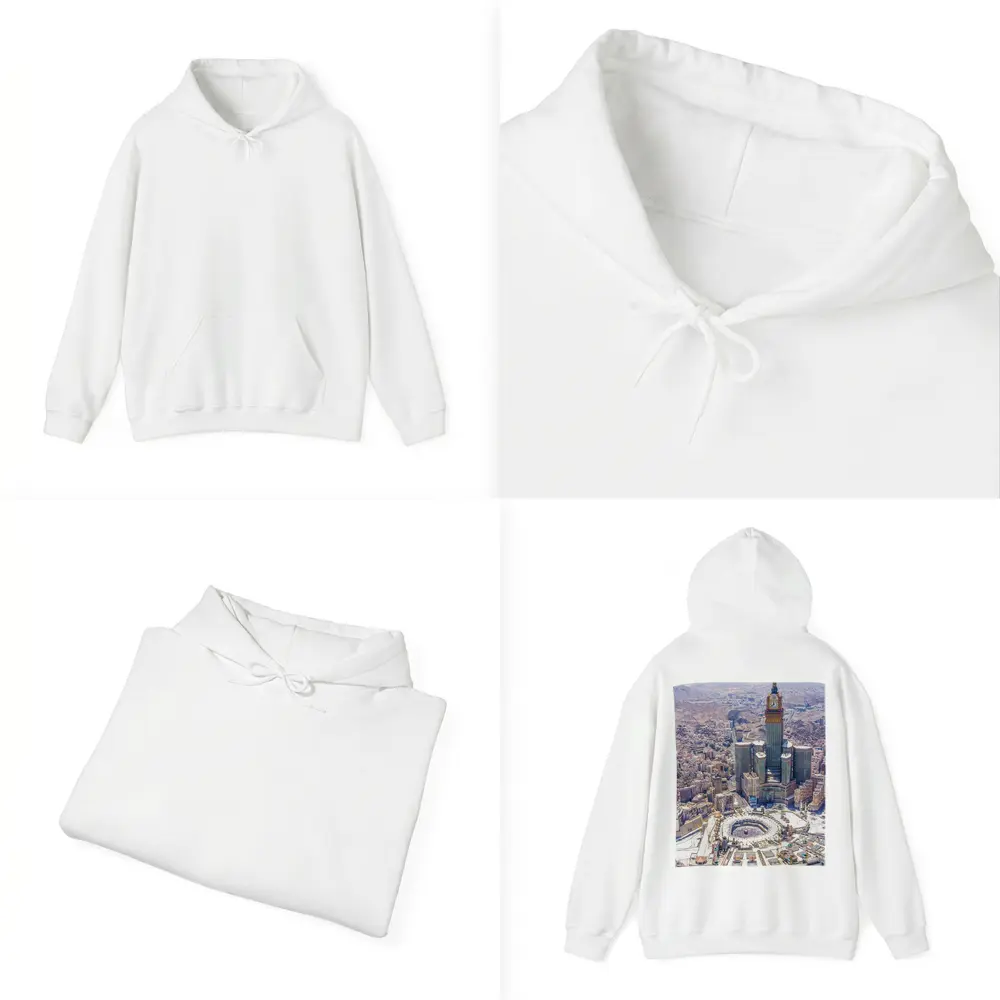Mecca Grand Mosque Abraj Al Bait Aerial – Hoodies
