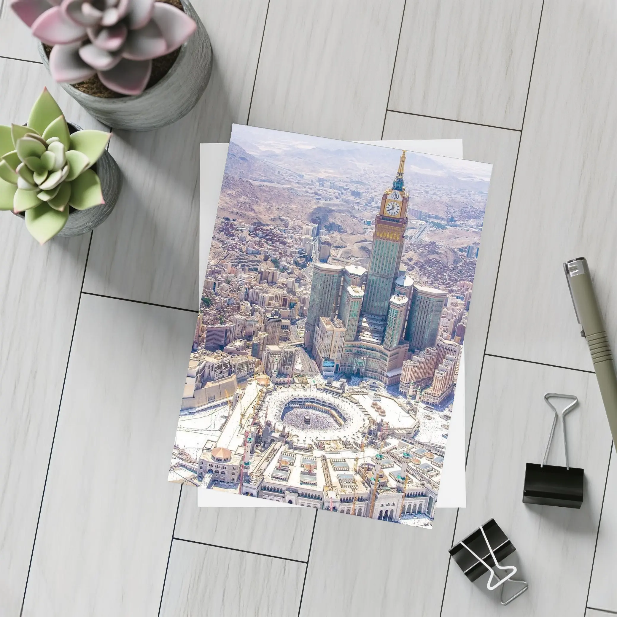 Mecca Grand Mosque Abraj Al Bait Aerial – Postcards