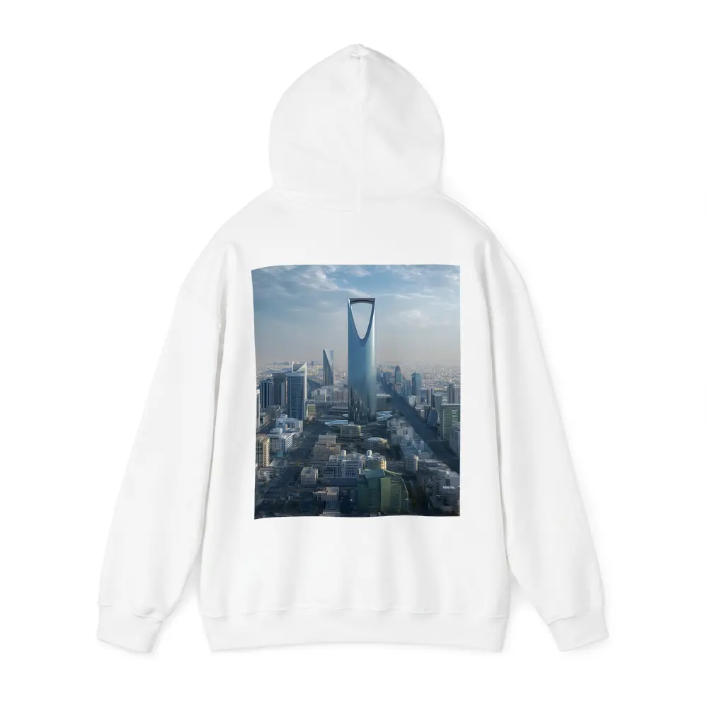 Riyadh Saudi Arabia Kingdom Tower Skyline View – Hoodies