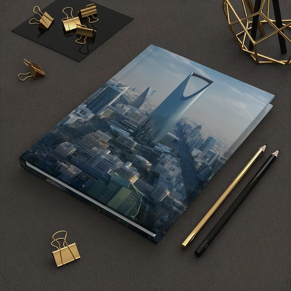 Riyadh Saudi Arabia Kingdom Tower Skyline View – Notebooks