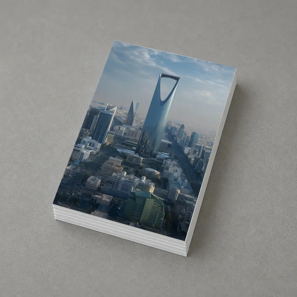 Riyadh Saudi Arabia Kingdom Tower Skyline View – Postcards
