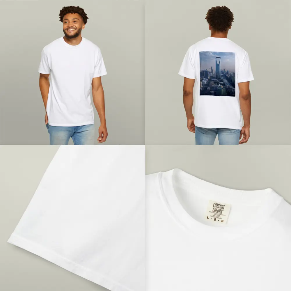 Riyadh Saudi Arabia Kingdom Tower Skyline View – T-Shirts