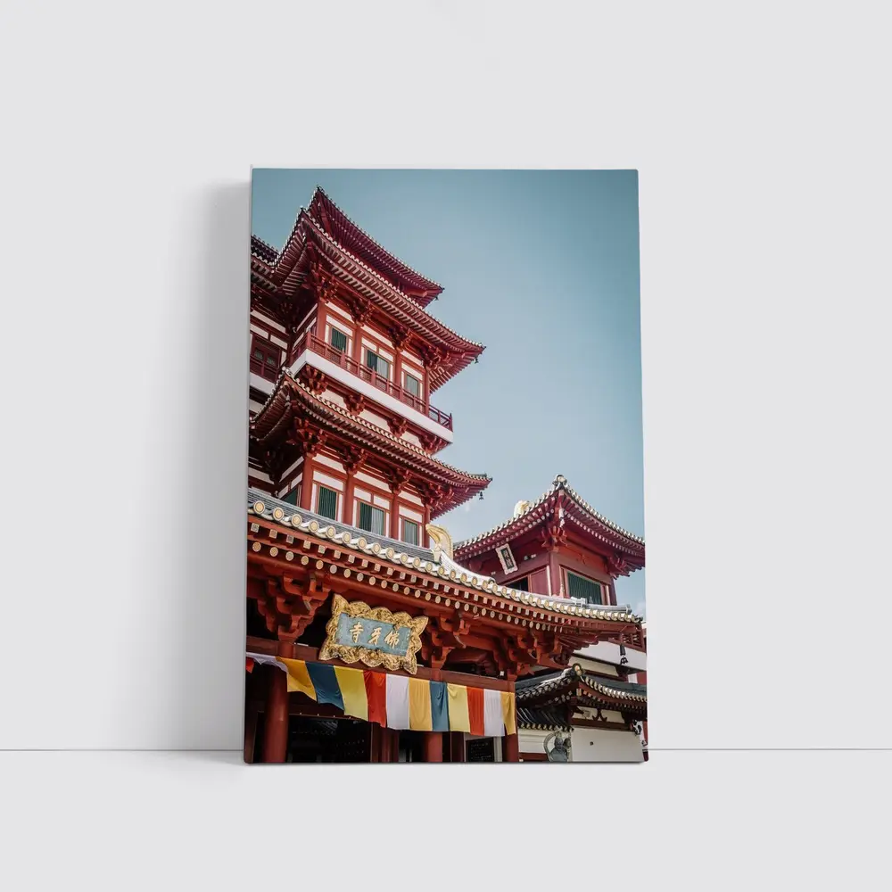 Buddha Tooth Relic Temple Singapore Blue Sky – Wall Art