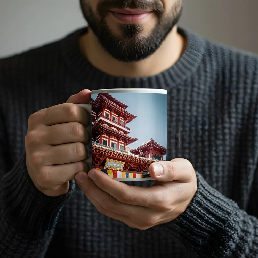 Buddha Tooth Relic Temple Singapore Blue Sky – Mugs