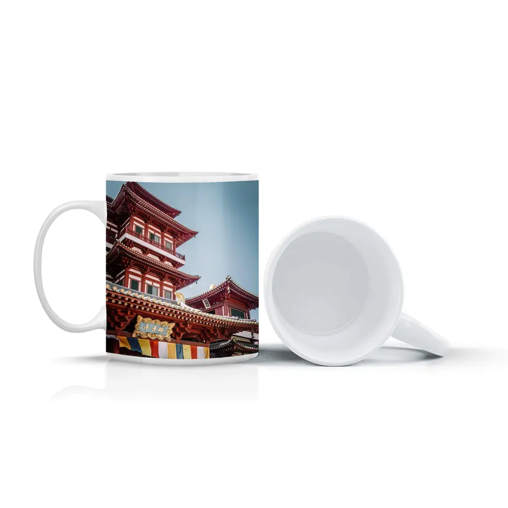 Buddha Tooth Relic Temple Singapore Blue Sky – Mugs