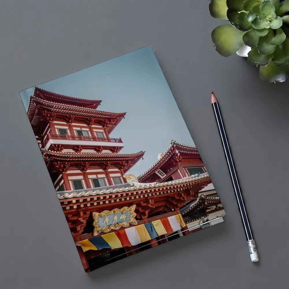 Buddha Tooth Relic Temple Singapore Blue Sky – Notebooks