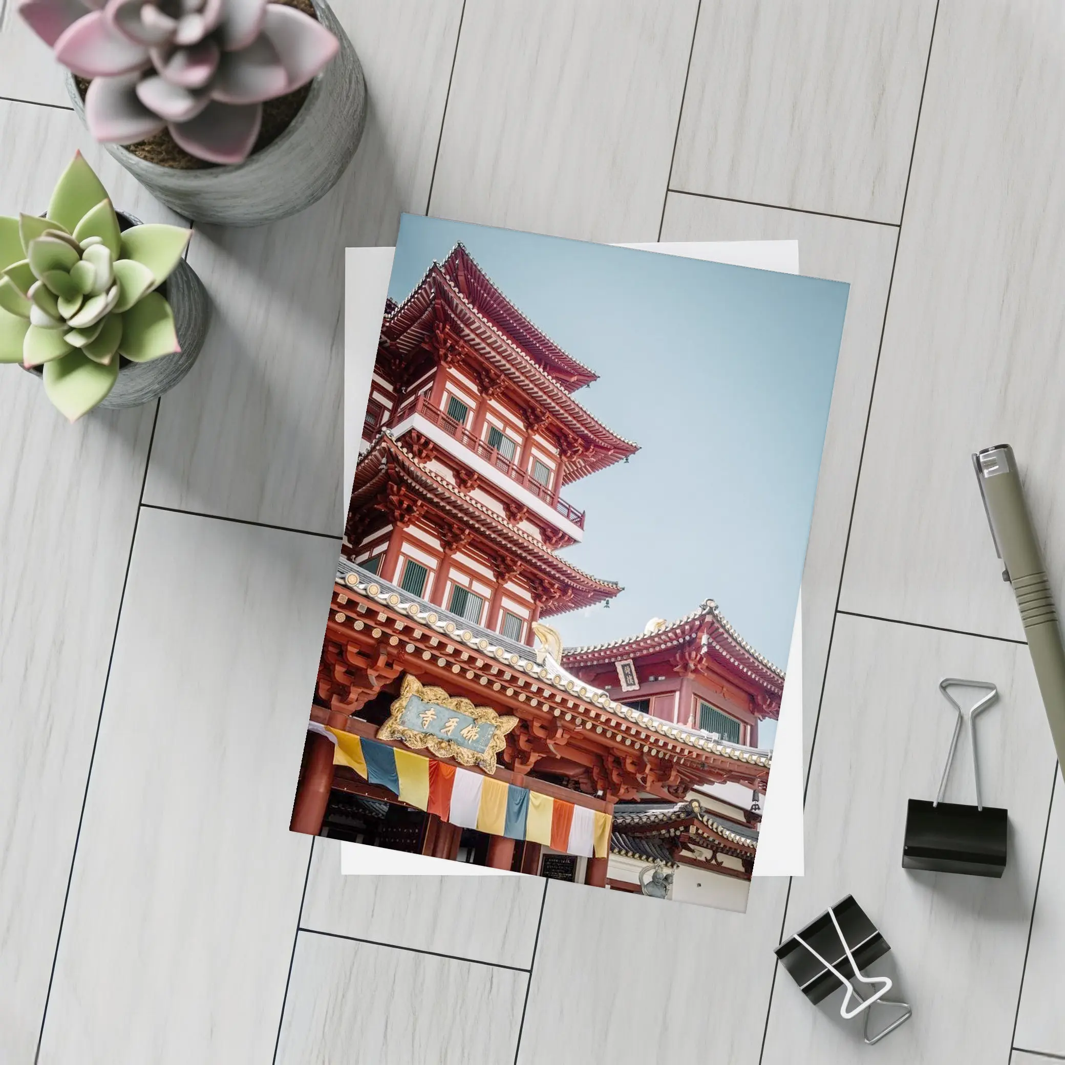 Buddha Tooth Relic Temple Singapore Blue Sky – Postcards
