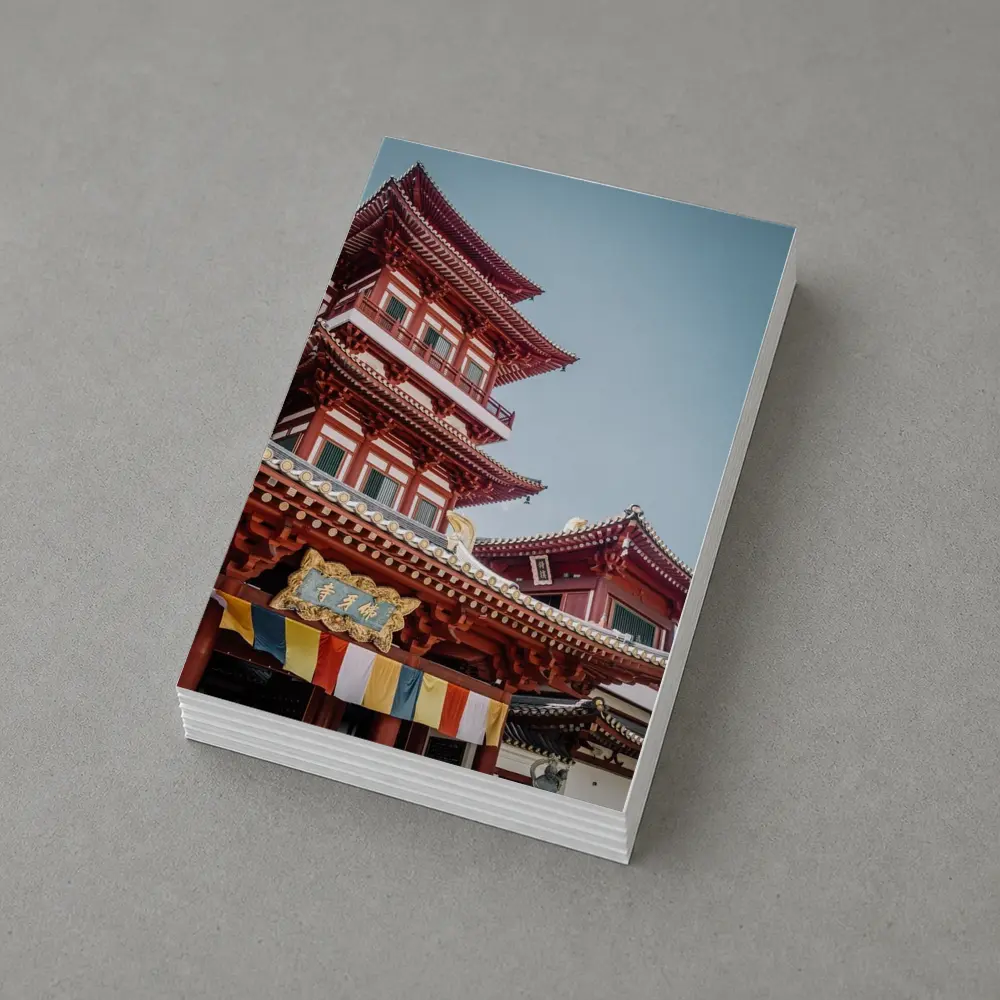 Buddha Tooth Relic Temple Singapore Blue Sky – Postcards