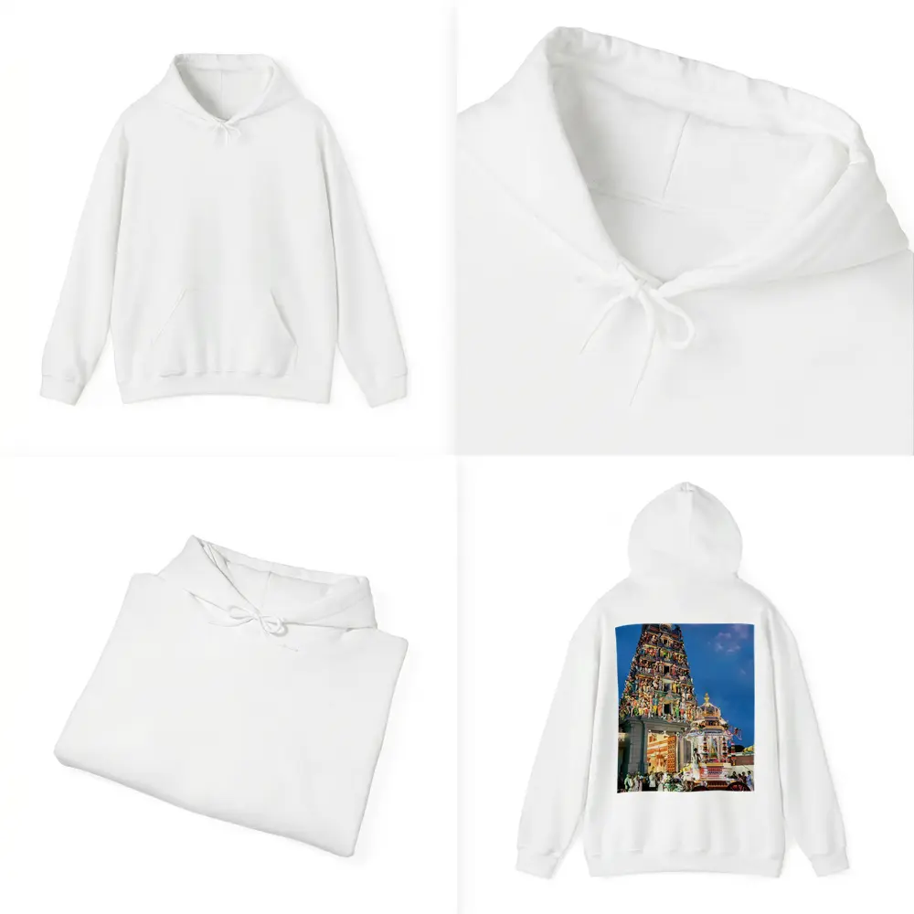 Hindu Temple Gopuram Festival Night Singapore – Hoodies