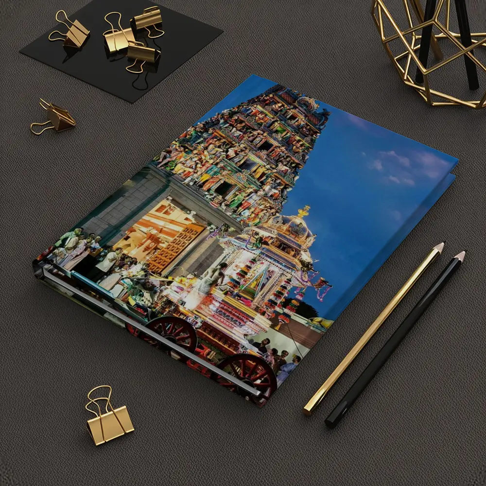 Hindu Temple Gopuram Festival Night Singapore – Notebooks