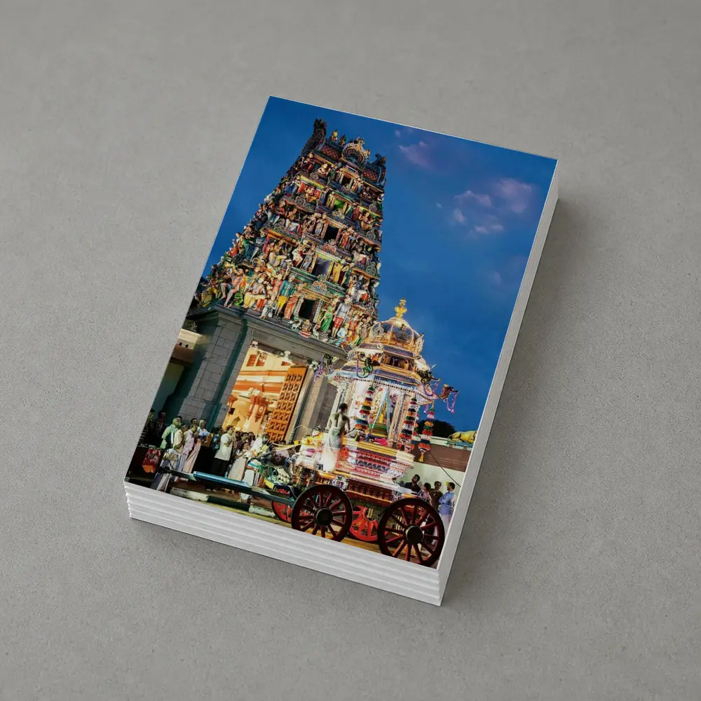 Hindu Temple Gopuram Festival Night Singapore – Postcards