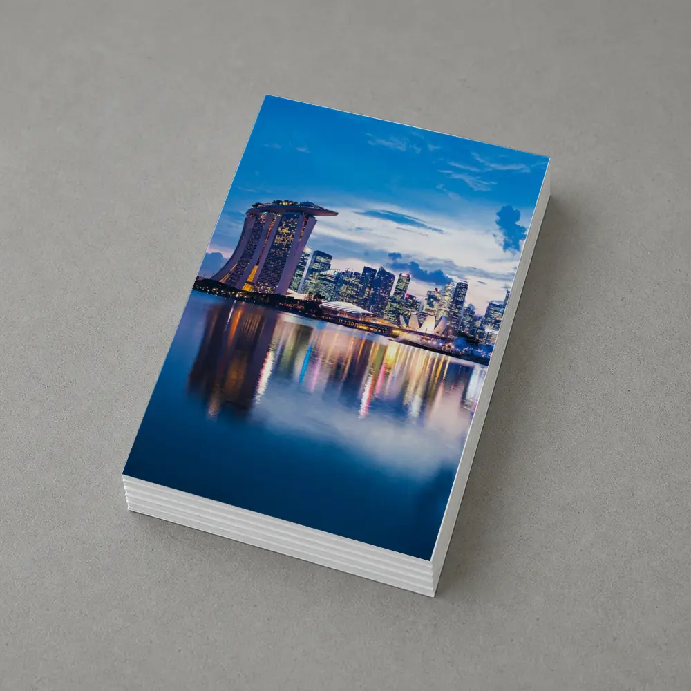Singapore Marina Bay Skyline At Dusk – Postcards