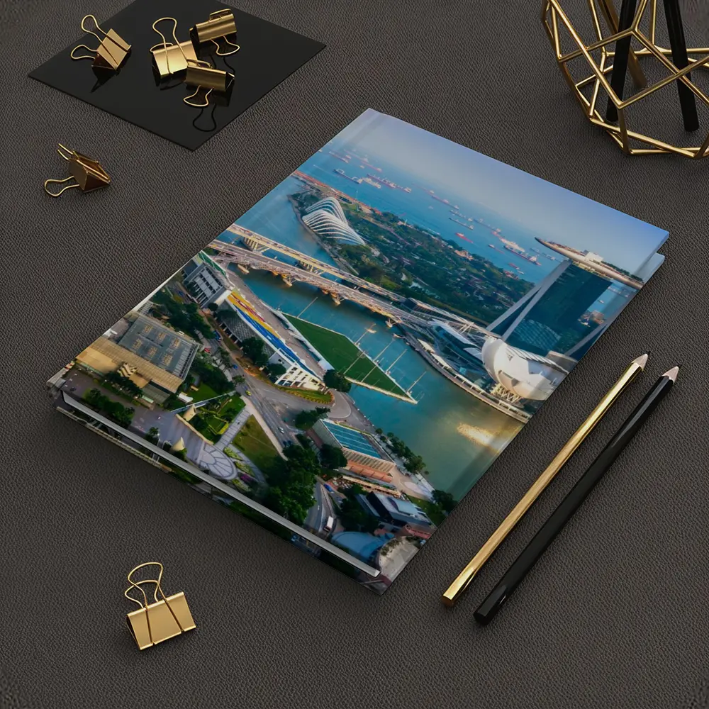 Singapore Marina Bay Skyline Aerial View – Notebooks