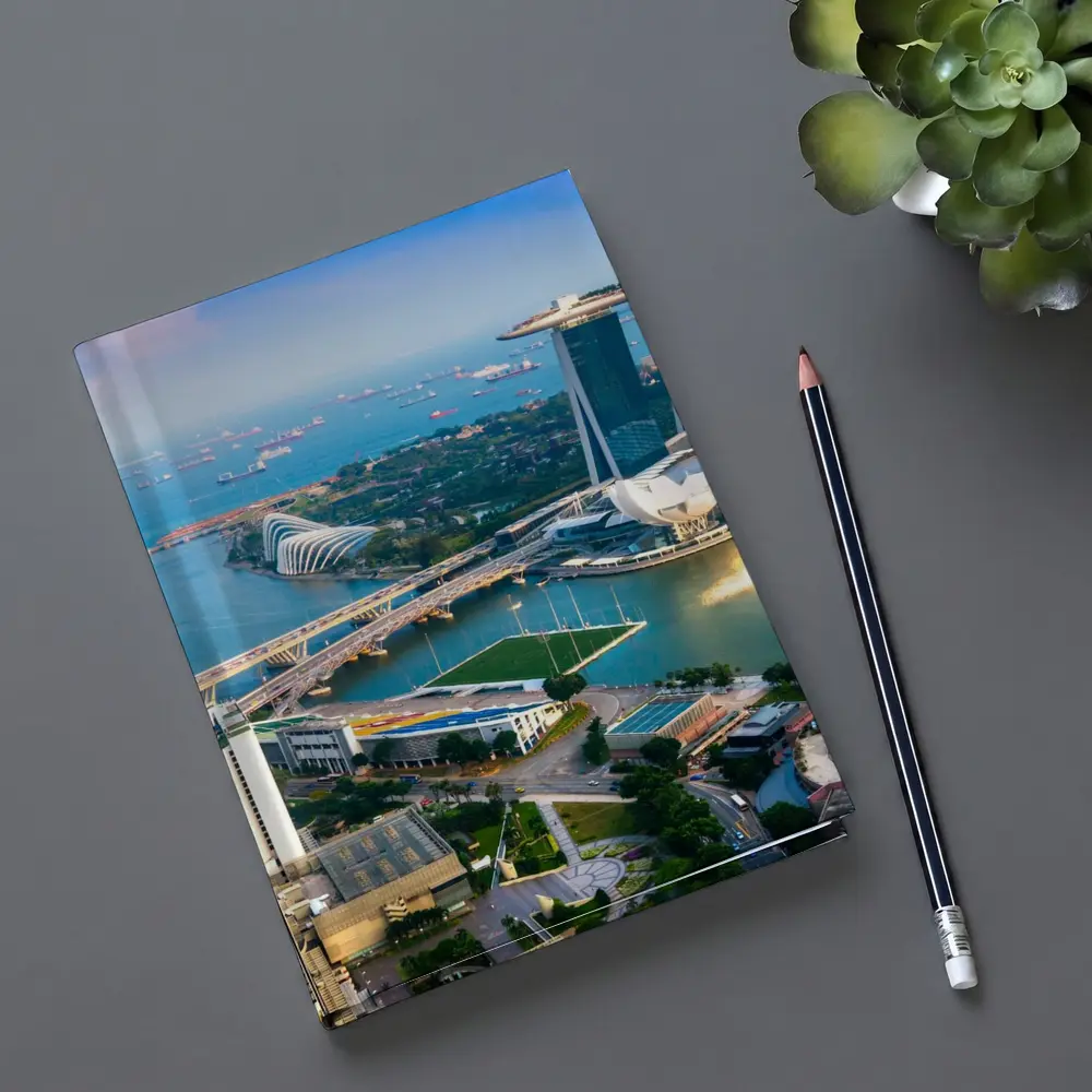 Singapore Marina Bay Skyline Aerial View – Notebooks