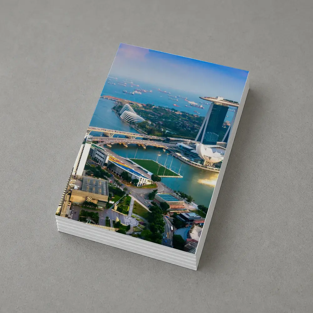 Singapore Marina Bay Skyline Aerial View – Postcards