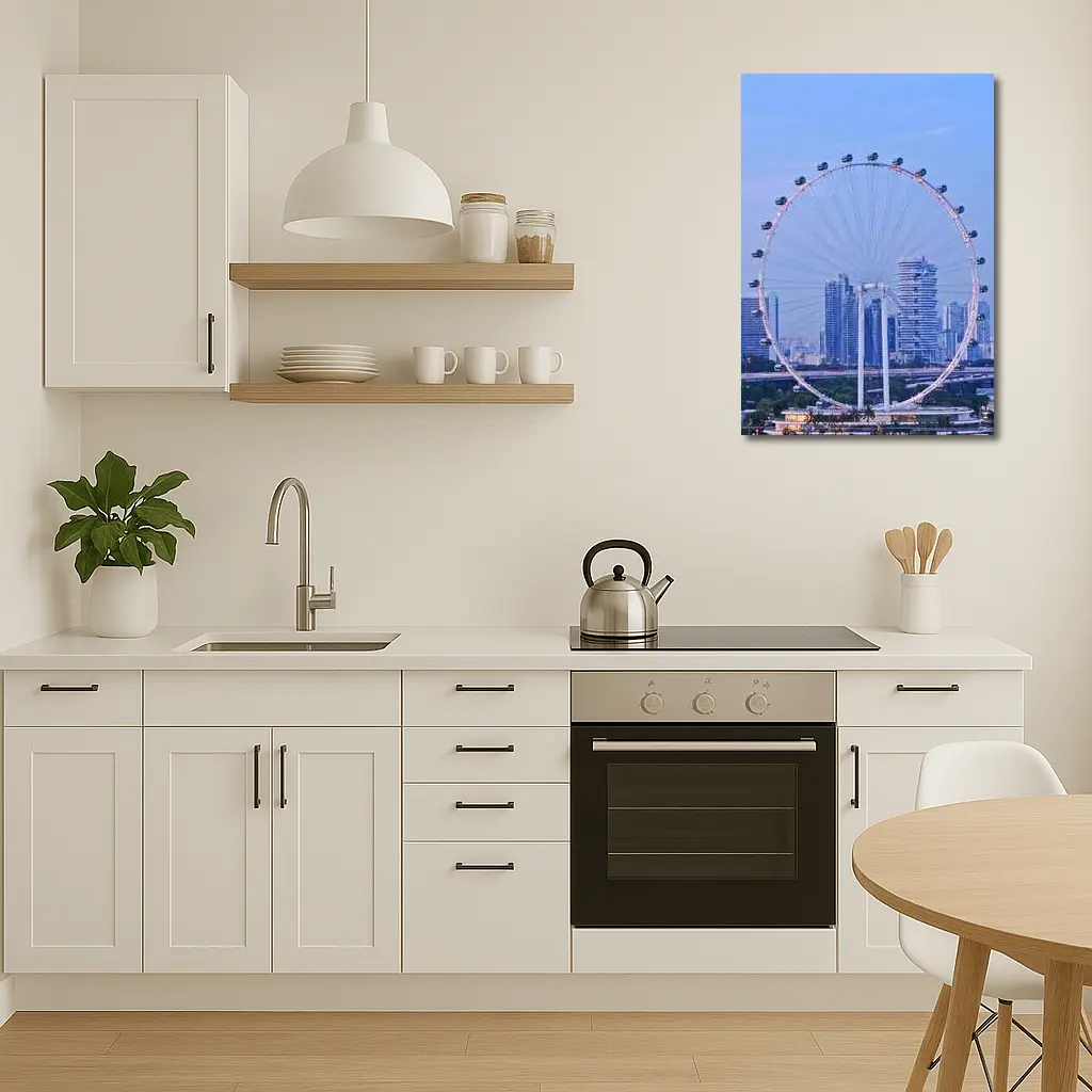 Singapore Flyer Ferris Wheel City Skyline – Wall Art
