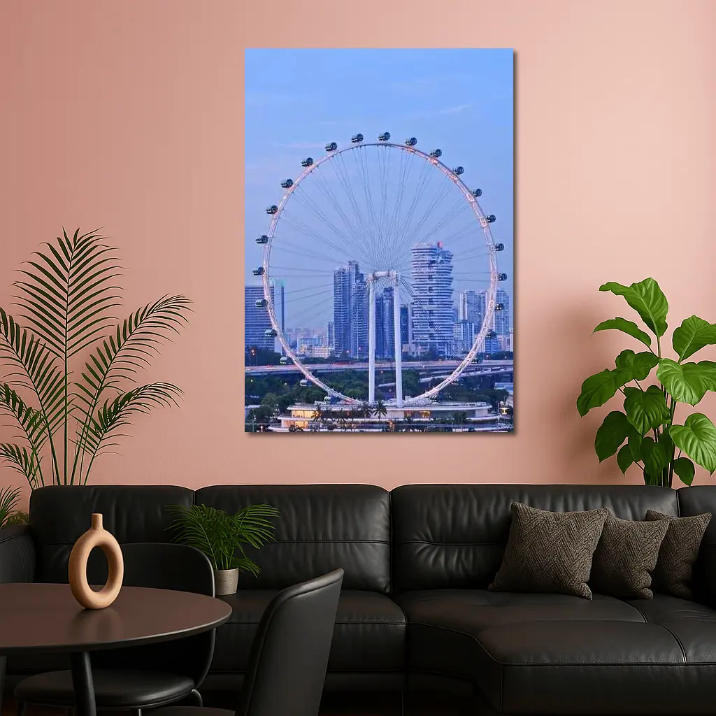 Singapore Flyer Ferris Wheel City Skyline – Wall Art