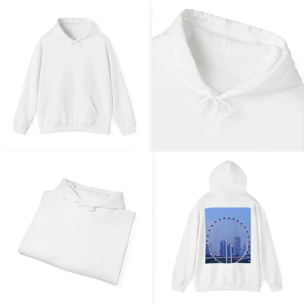 Singapore Flyer Ferris Wheel City Skyline – Hoodies