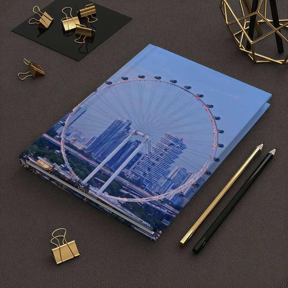 Singapore Flyer Ferris Wheel City Skyline – Notebooks