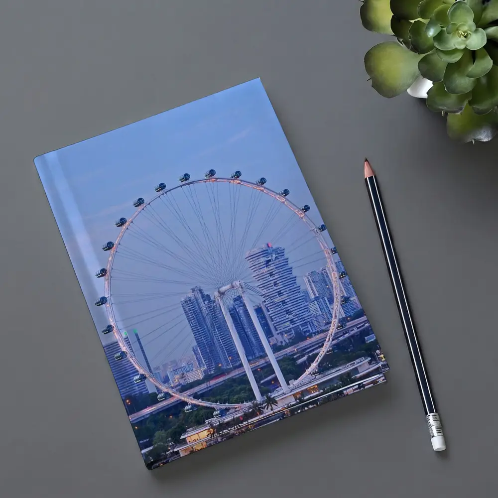Singapore Flyer Ferris Wheel City Skyline – Notebooks