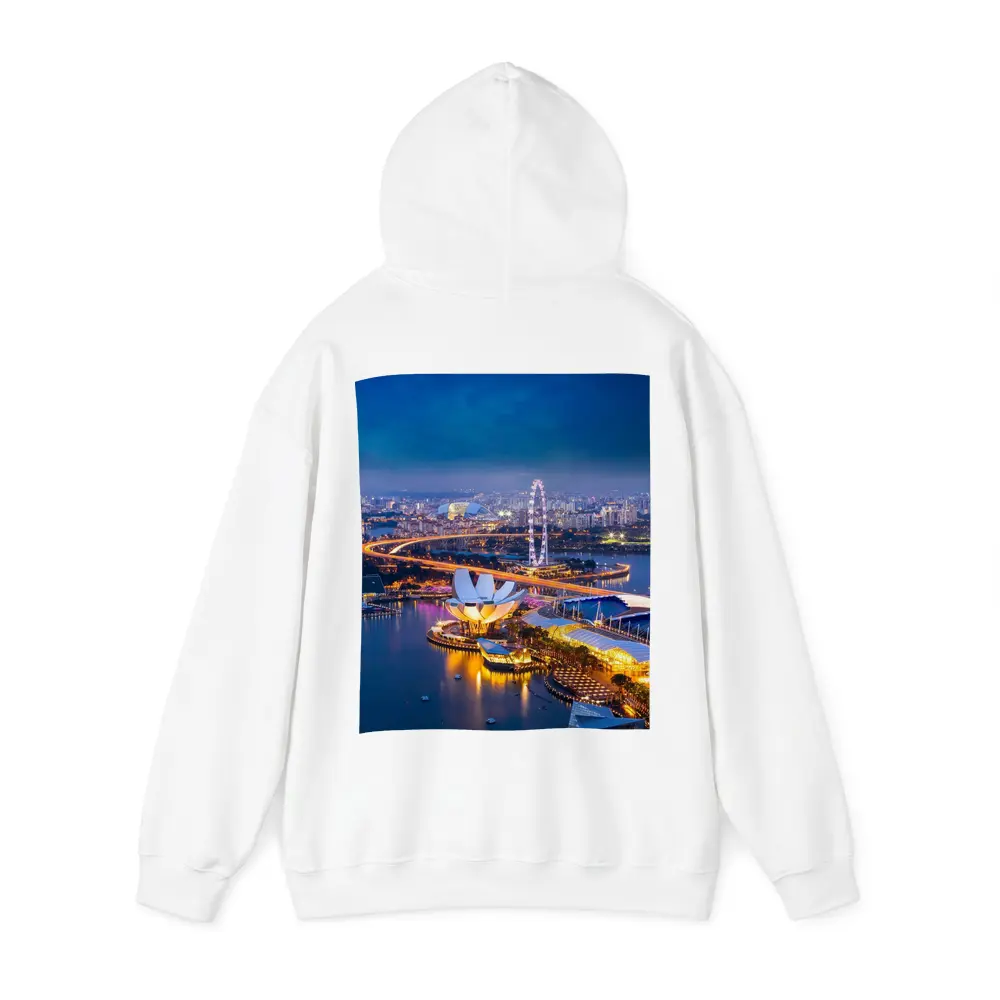 Singapore Marina Bay Skyline At Night – Hoodies