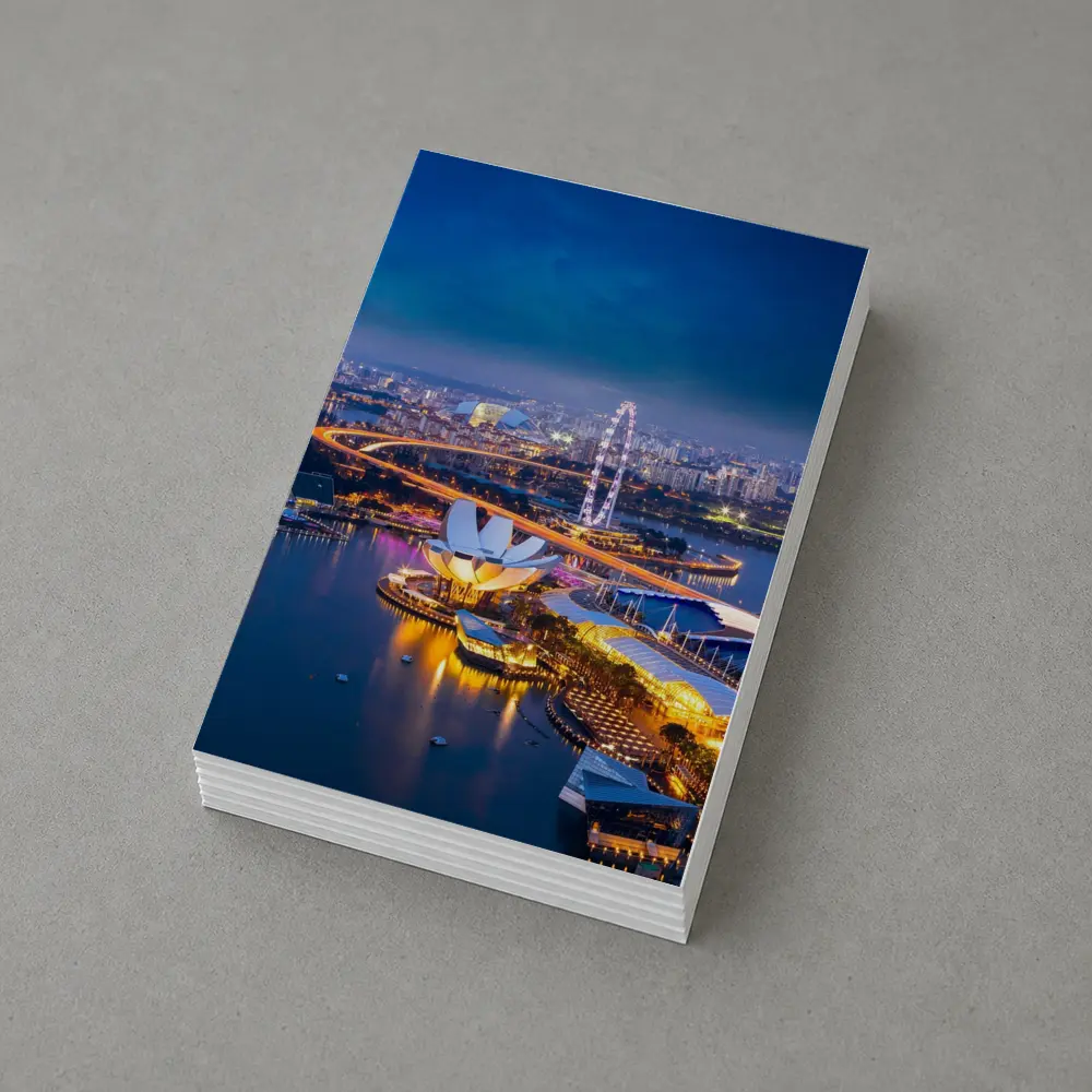 Singapore Marina Bay Skyline At Night – Postcards