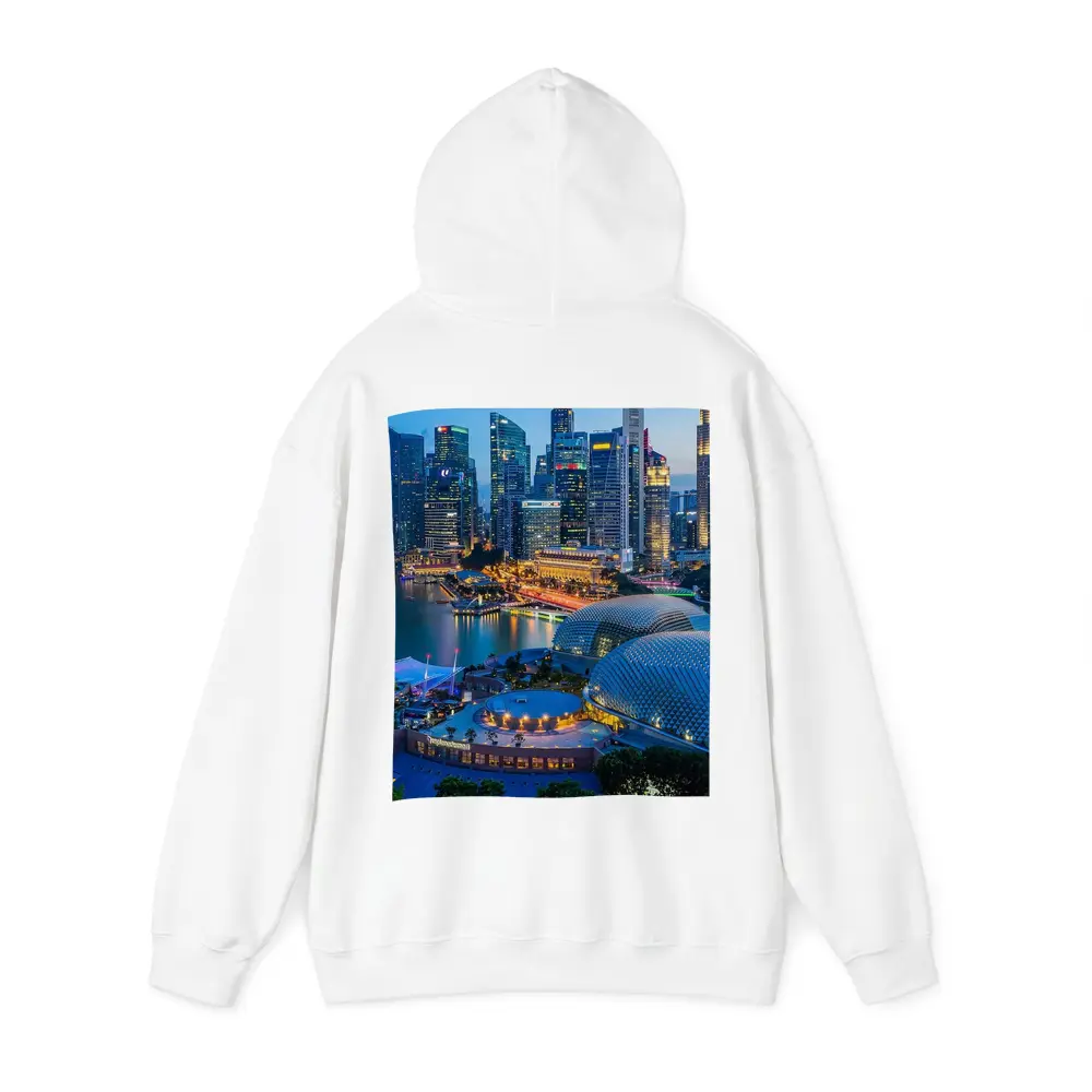 Singapore Marina Bay Skyline Blue Dusk – Hoodies