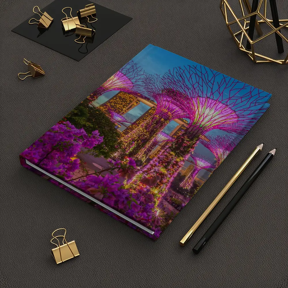 Gardens by the Bay Singapore Night Lights – Notebooks