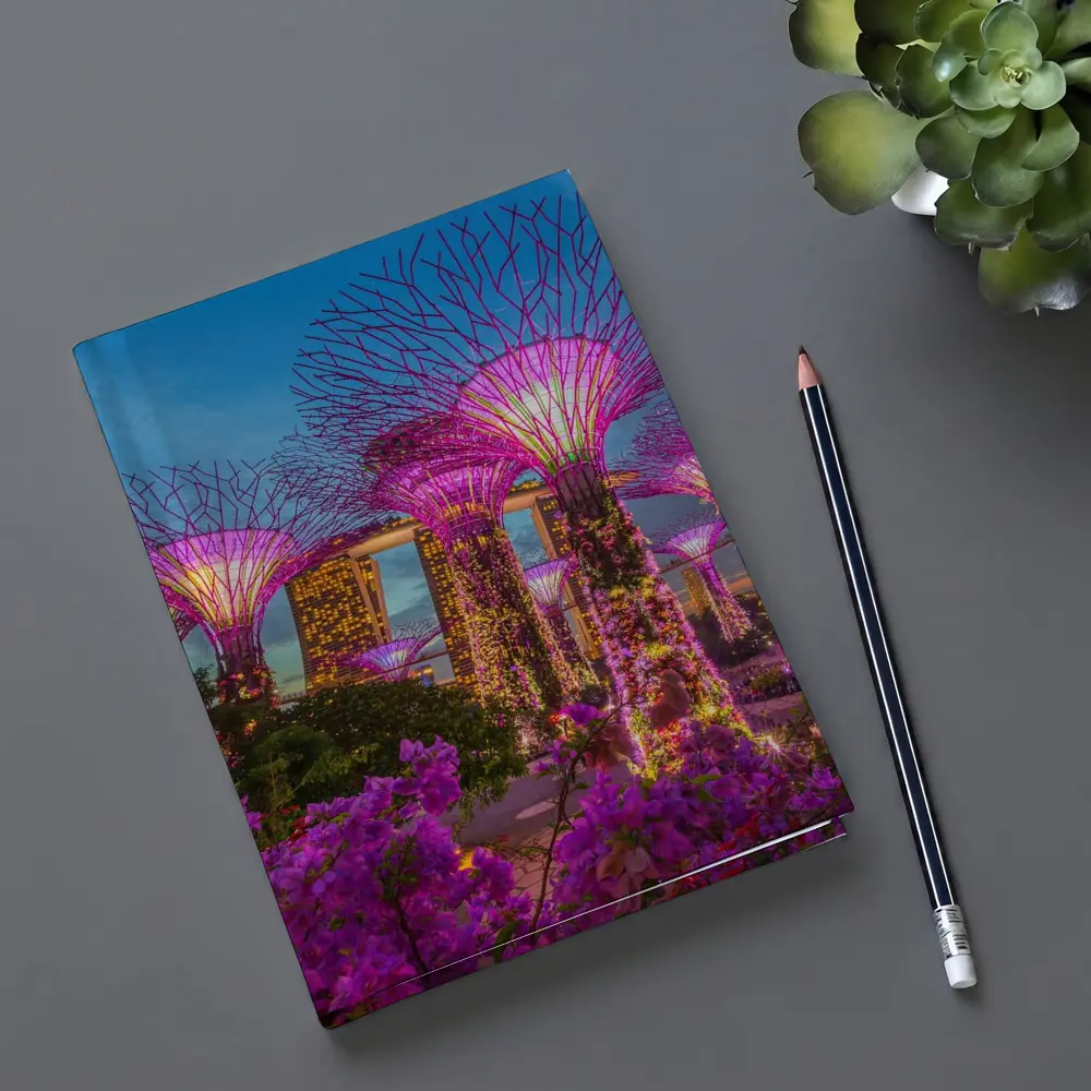 Gardens by the Bay Singapore Night Lights – Notebooks