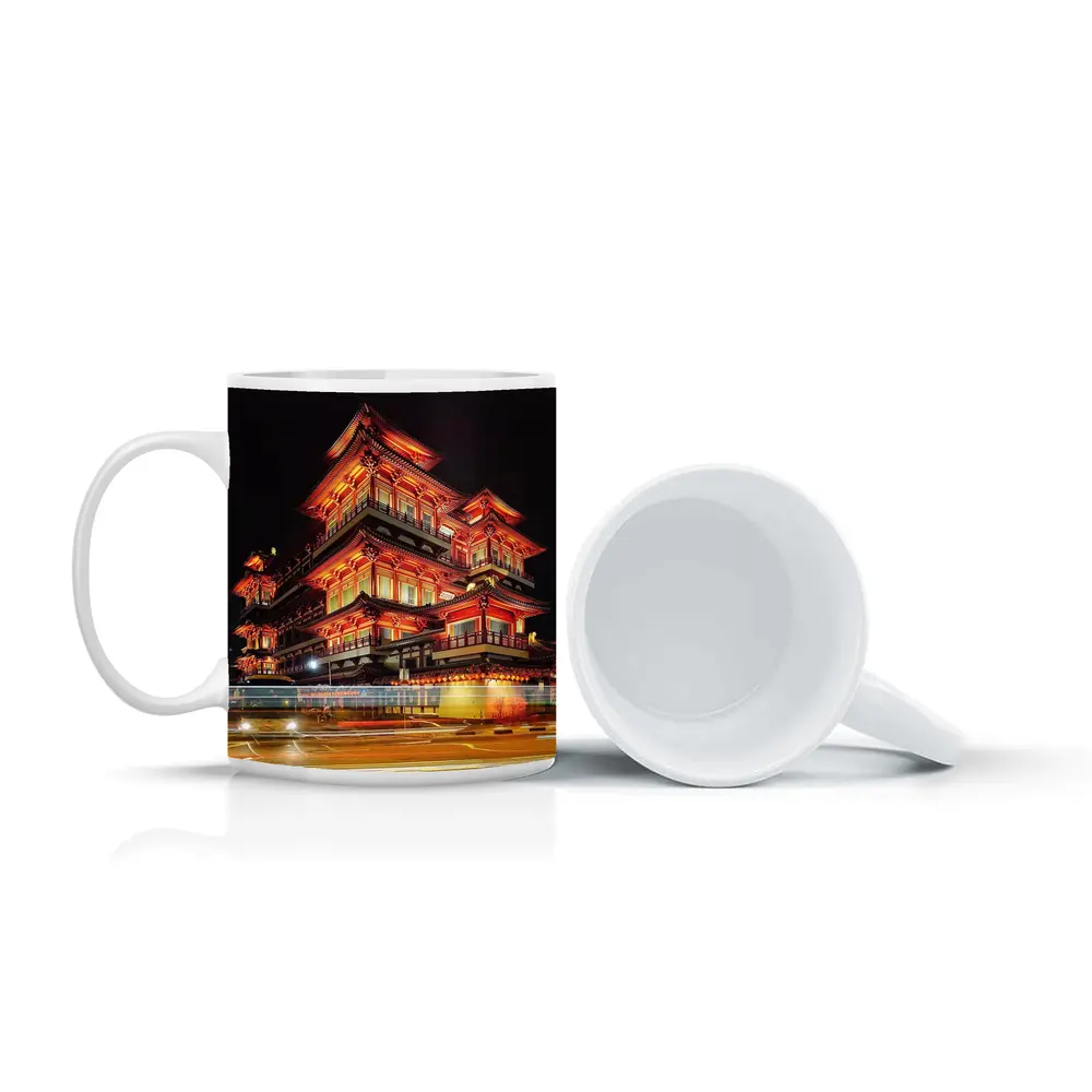 Buddha Tooth Relic Temple Singapore Night – Mugs