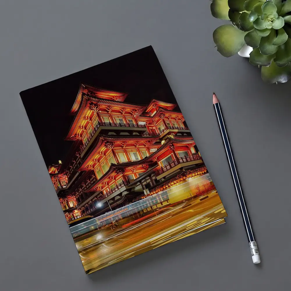 Buddha Tooth Relic Temple Singapore Night – Notebooks