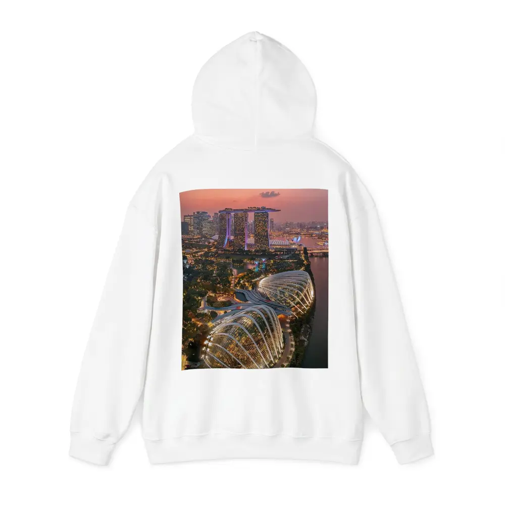 Singapore Marina Bay Aerial Sunset City View – Hoodies