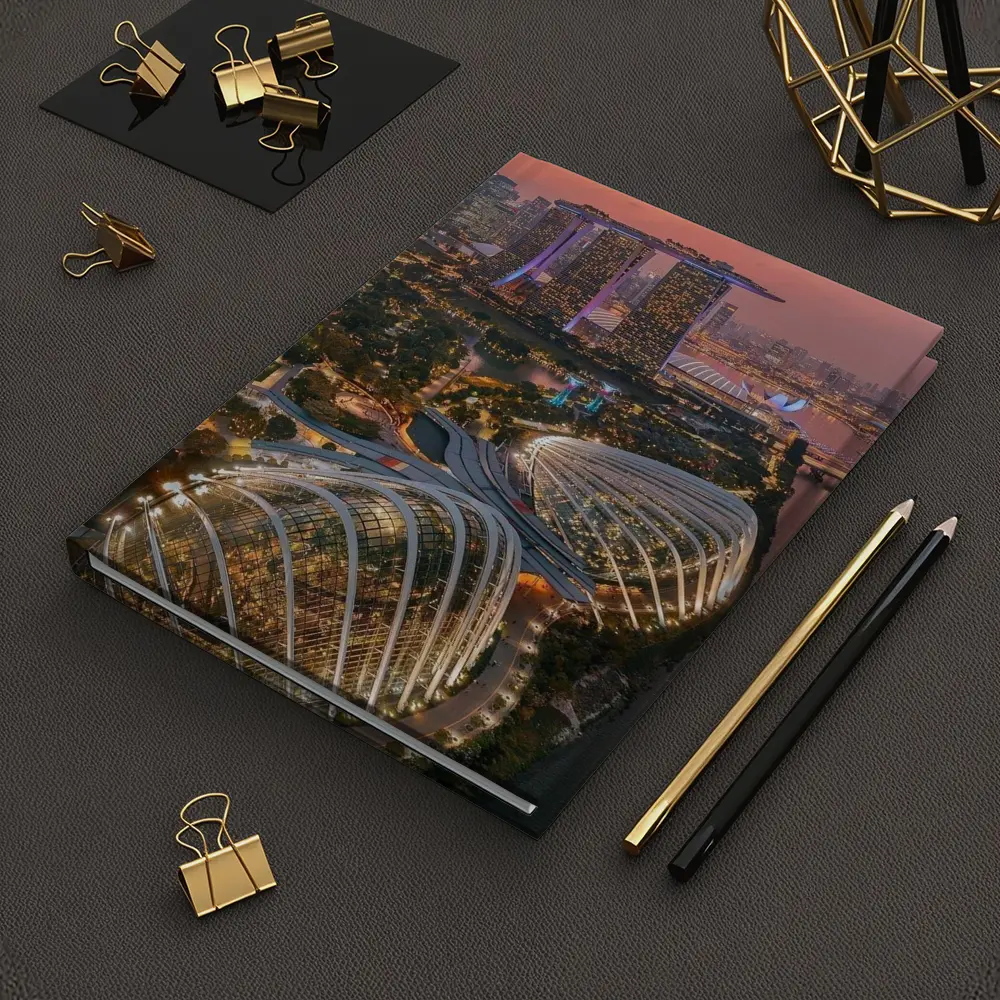 Singapore Marina Bay Aerial Sunset City View – Notebooks