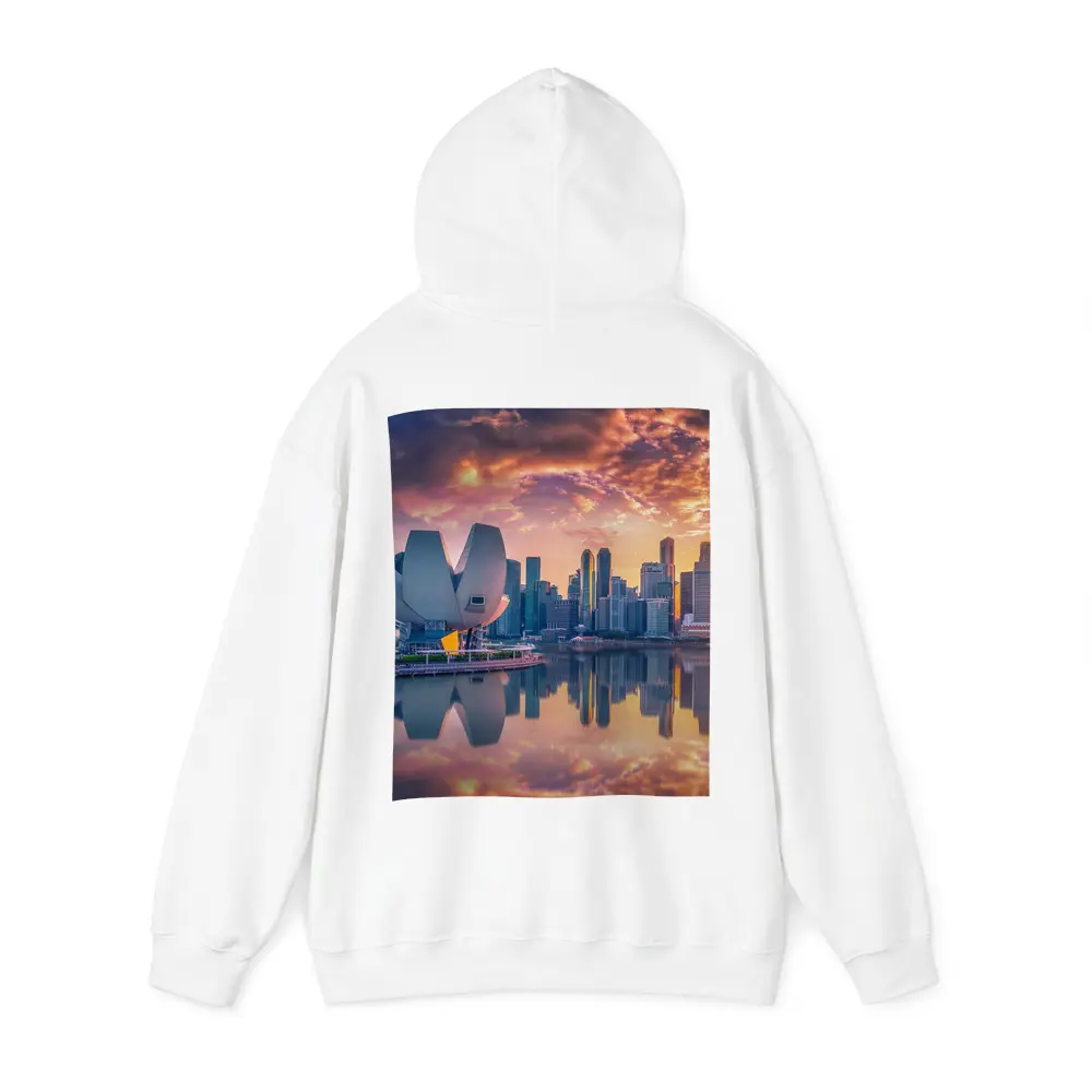 Singapore Marina Bay Skyline Sunset Reflection – Hoodies