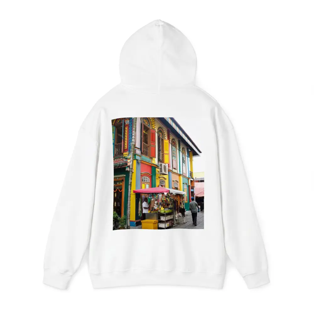 Colorful Little India Street Corner Singapore – Hoodies
