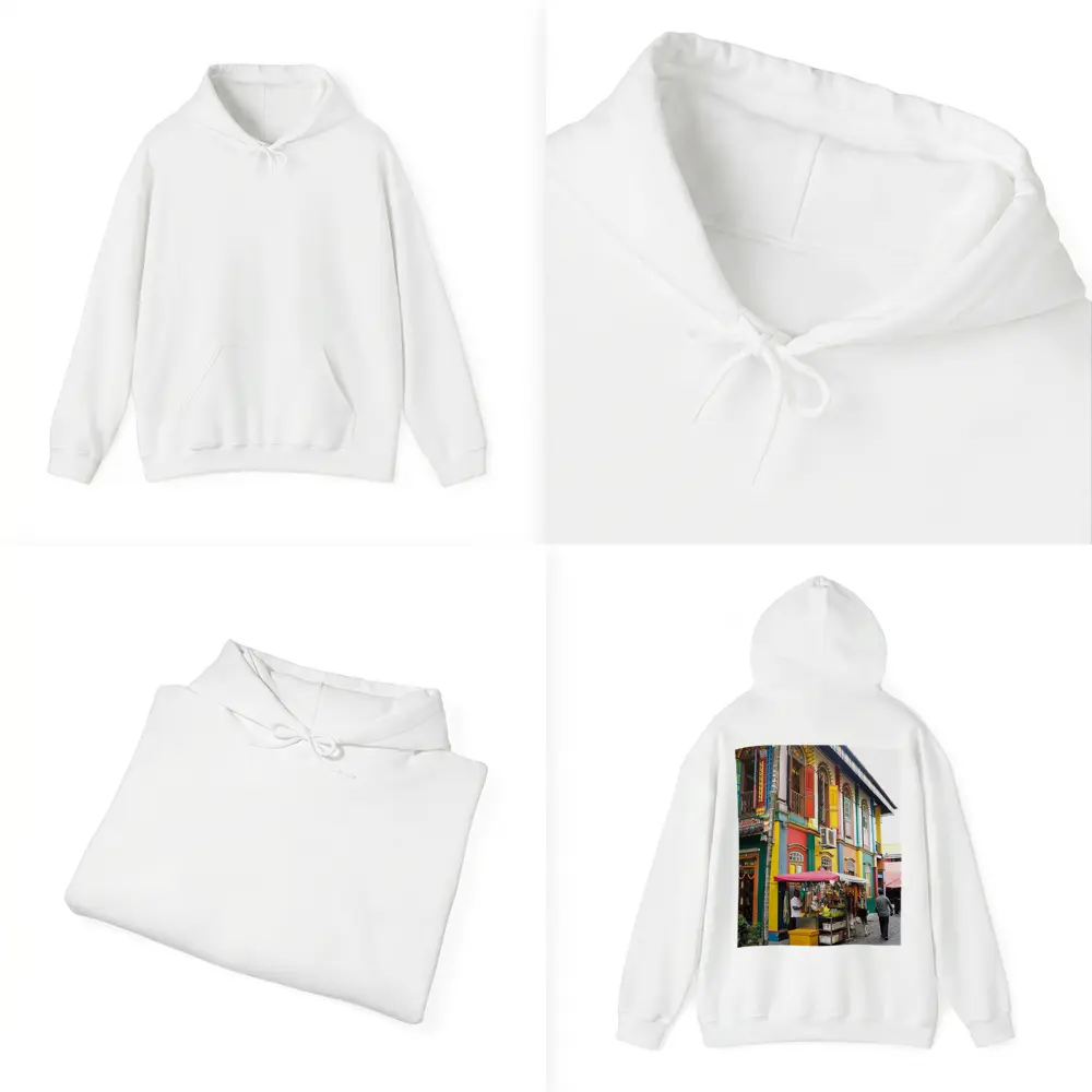 Colorful Little India Street Corner Singapore – Hoodies