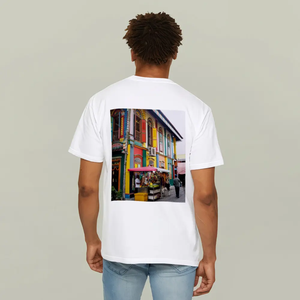 Colorful Little India Street Corner Singapore – T-Shirts