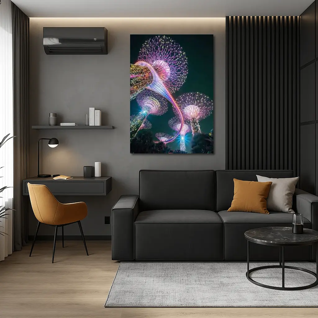 Gardens by the Bay Singapore Night Lights – Wall Art