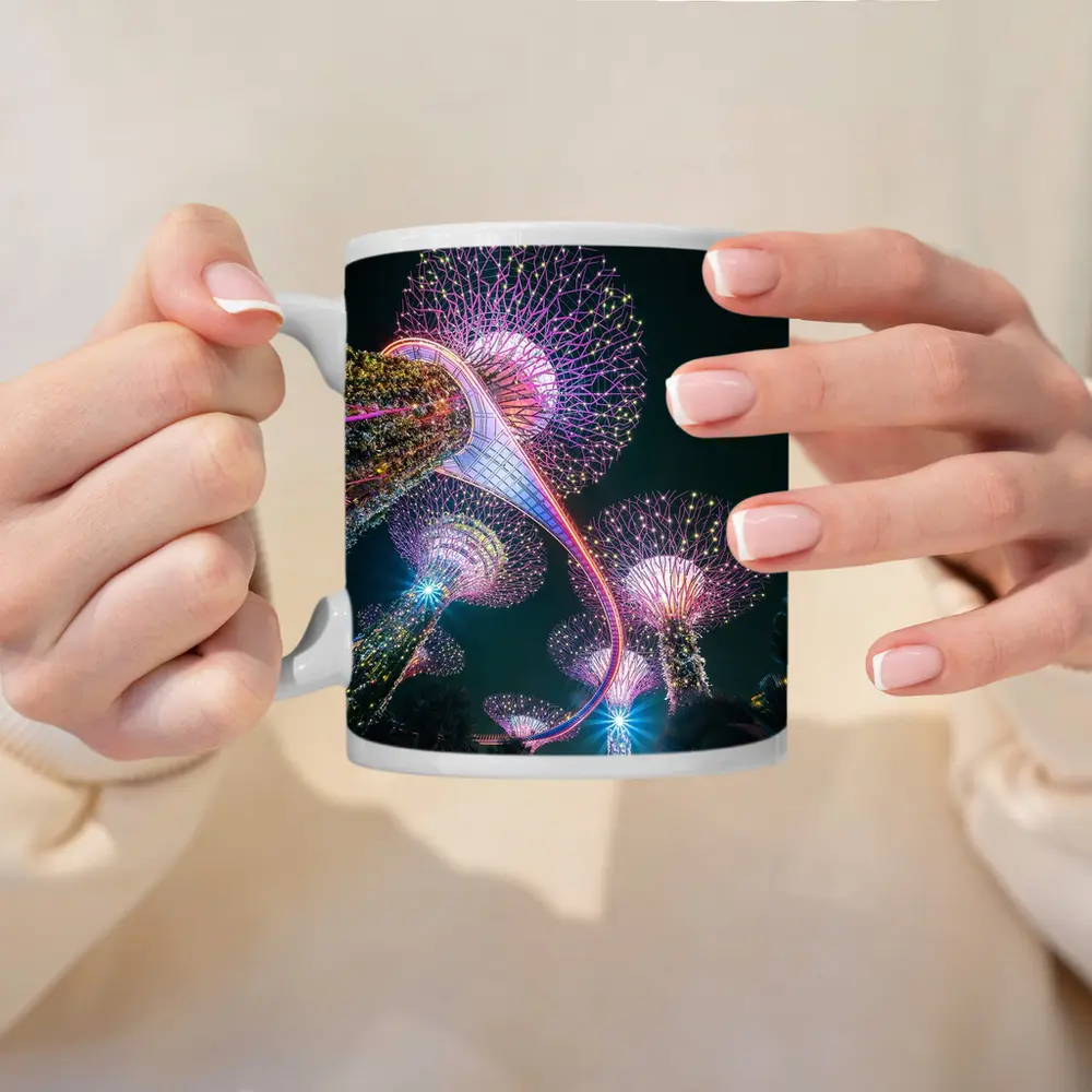 Gardens by the Bay Singapore Night Lights – Mugs