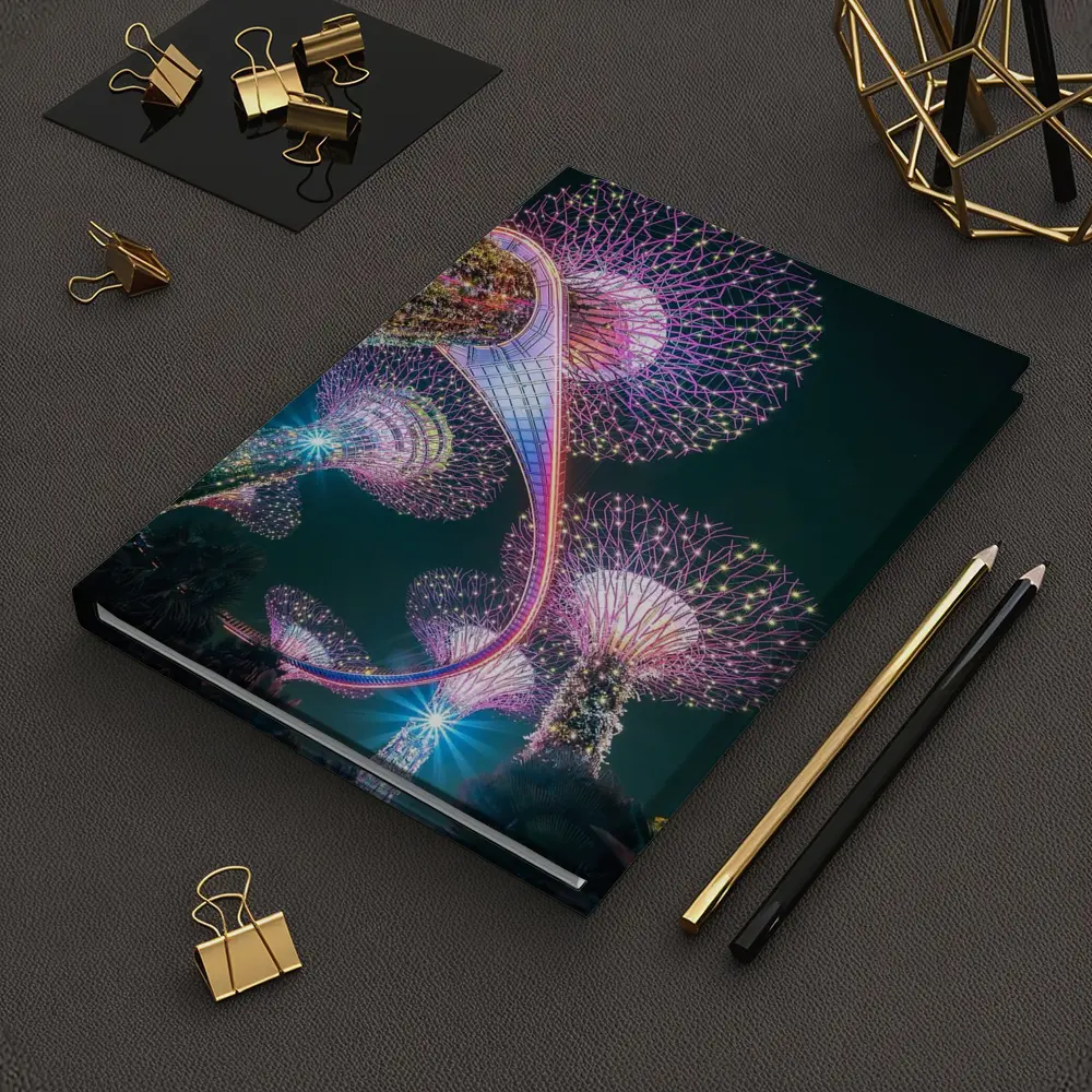 Gardens by the Bay Singapore Night Lights – Notebooks