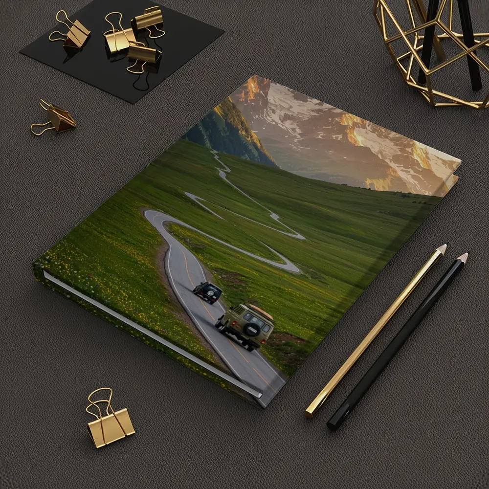 Winding Mountain Road Green Valley Sunset – Notebooks