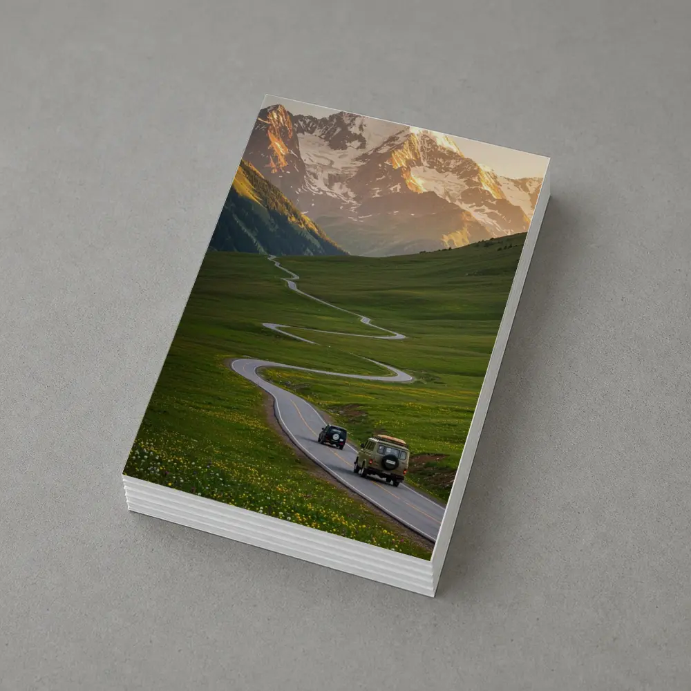 Winding Mountain Road Green Valley Sunset – Postcards