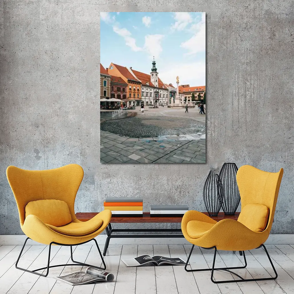 Maribor Main Square Slovenia Old Town – Wall Art