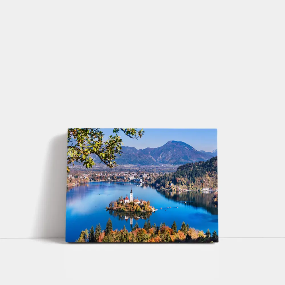 Lake Bled Island Church Slovenia Mountains – Wall Art