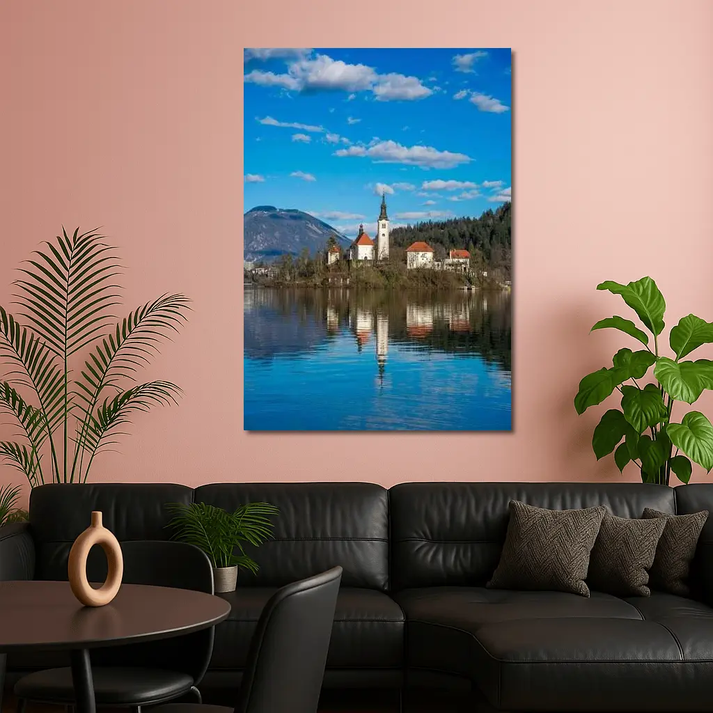 Lake Bled Island Church Slovenia Reflection – Wall Art