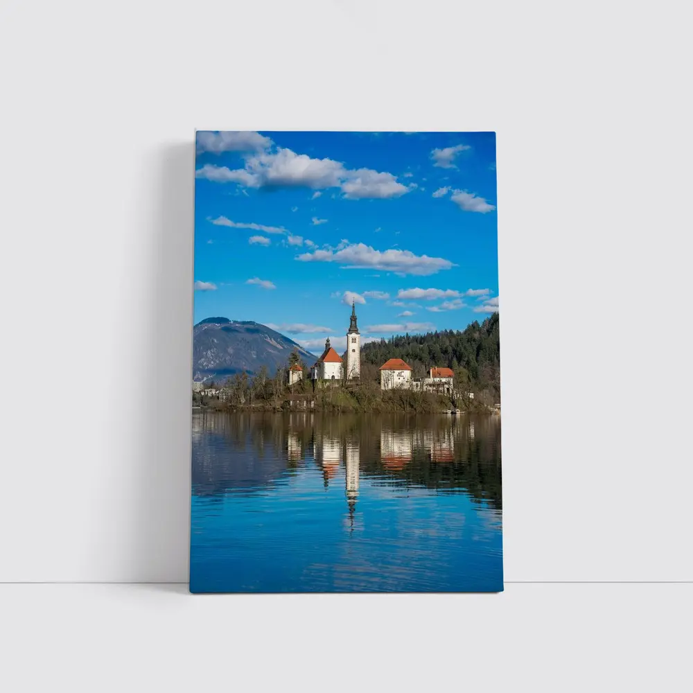 Lake Bled Island Church Slovenia Reflection – Wall Art