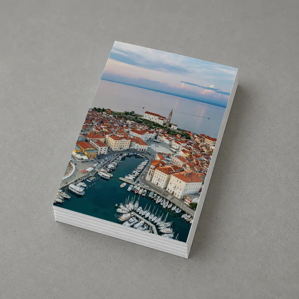 Piran Slovenia Coastal Town Aerial View – Postcards