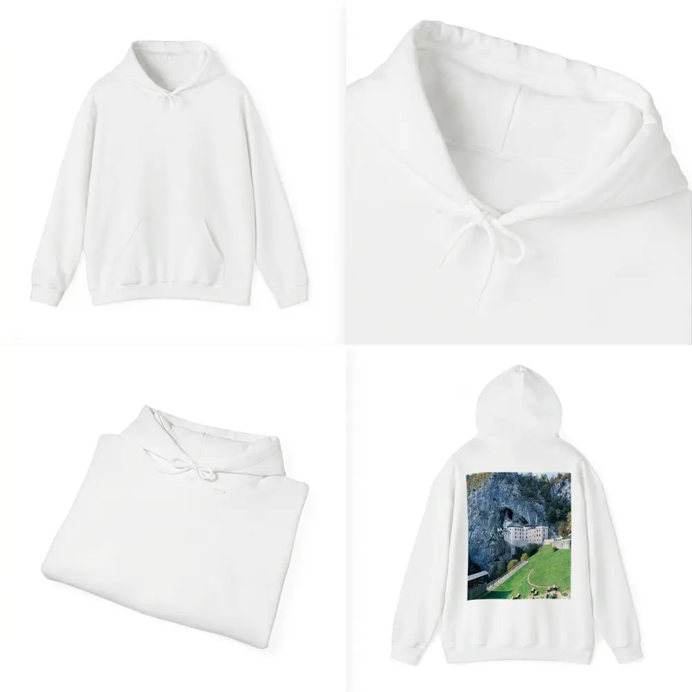 Predjama Castle Built Into Rocky Cliff – Hoodies